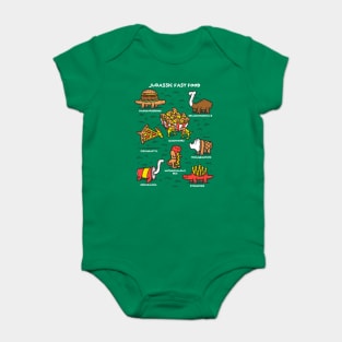 Jurassic Fast Food Baby Bodysuit